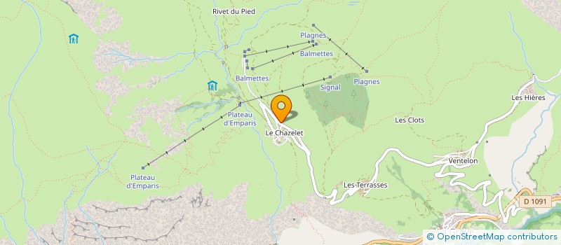 localisation de l'entreprise LES ENSEIGNES DE LA MEIJE 9220  LA GRAVE