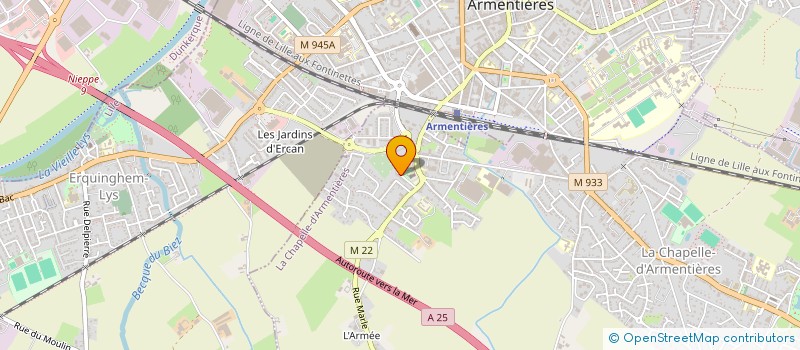 localisation de l'entreprise LES ENTOBRANCHES à LA CHAPELLE-D'ARMENTIERES