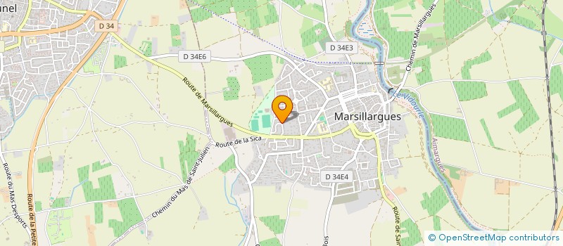 localisation de l'entreprise LES ENTOILES ASSOCIATION D'ARTISTES DE MARSILLARGUES à MARSILLARGUES