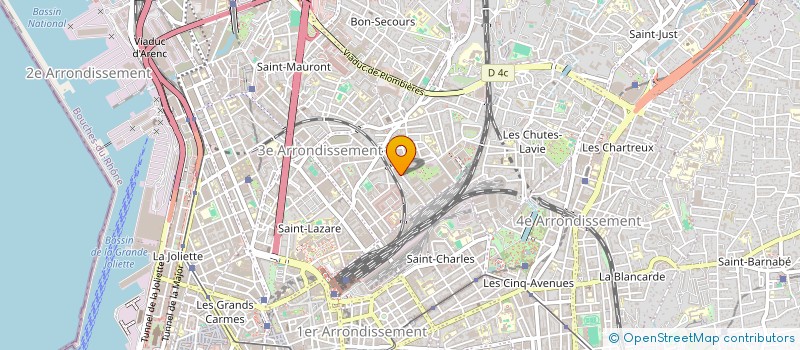 localisation de l'entreprise LES ENTRELACS à MARSEILLE