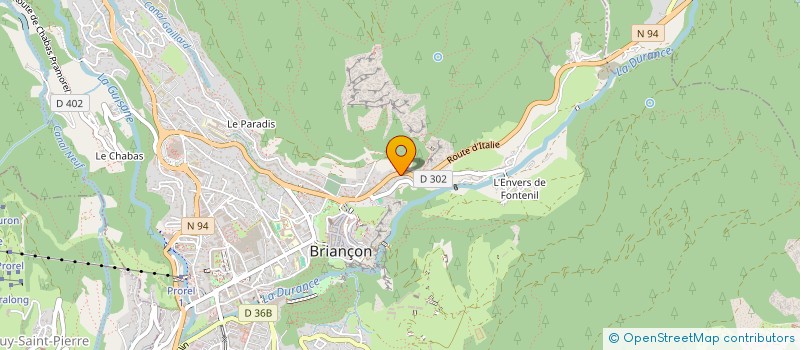 localisation de l'entreprise LES ENTREMELEES à BRIANCON
