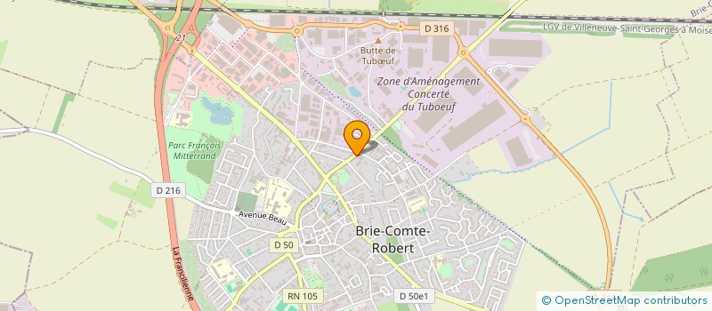 localisation de l'entreprise LES ENTREPOTS DE LA PYRAMIDE  BRIE-COMTE-ROBERT