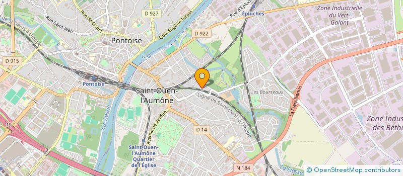 localisation de l'entreprise LES ENTREPOTS DU NORD à ST OUEN L AUMONE