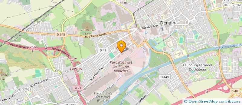 localisation de l'entreprise LES ENTREPOTS DU NORD à DENAIN