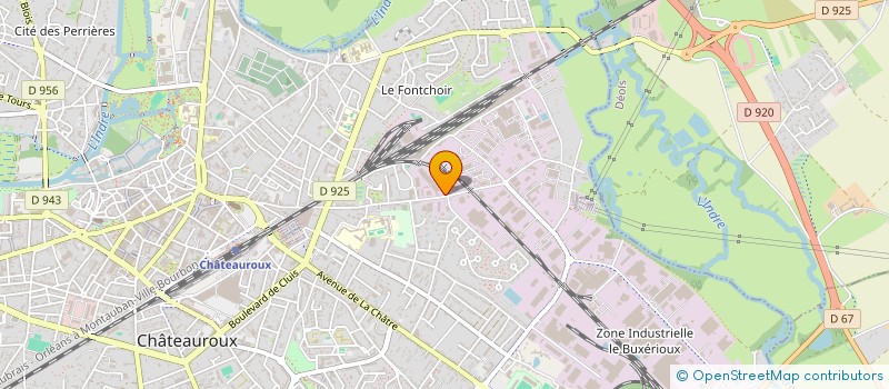 localisation de l'entreprise LES ENTREPOTS FRIGORIFIQUES BERRY PERIGORD à CHATEAUROUX