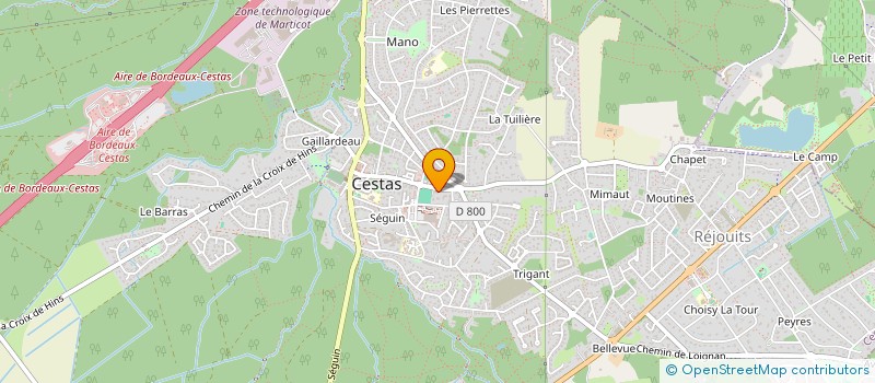 localisation de l'entreprise LES ENTREPRENEURES BIENVEILLANTES à CESTAS