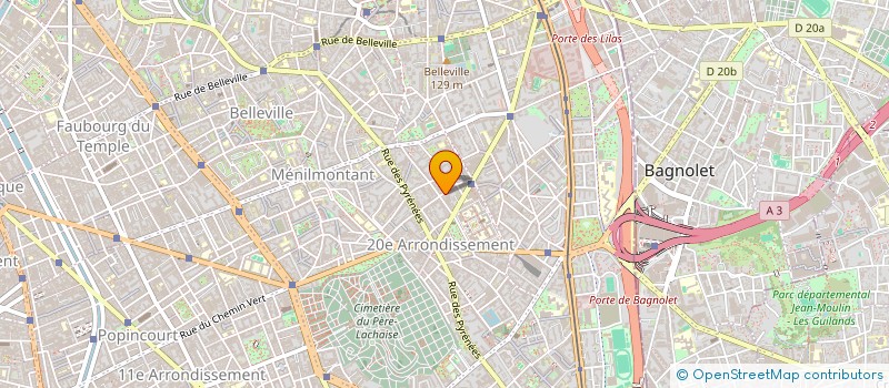 localisation de l'entreprise LES ENTREPRENEURS  PARIS