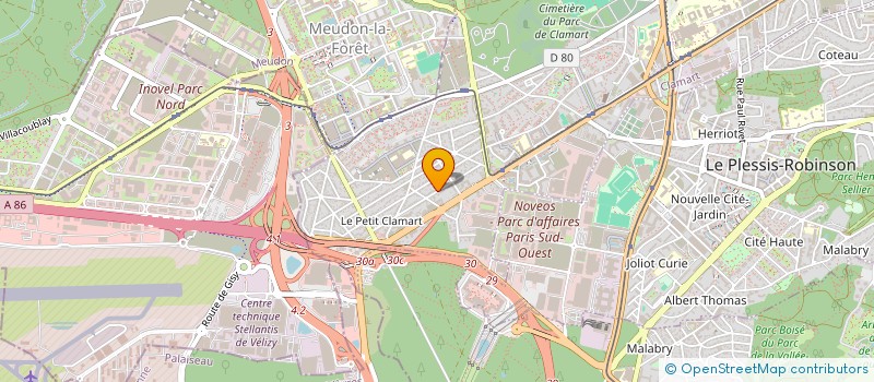 localisation de l'entreprise LES ENTREPRENEURS à CLAMART