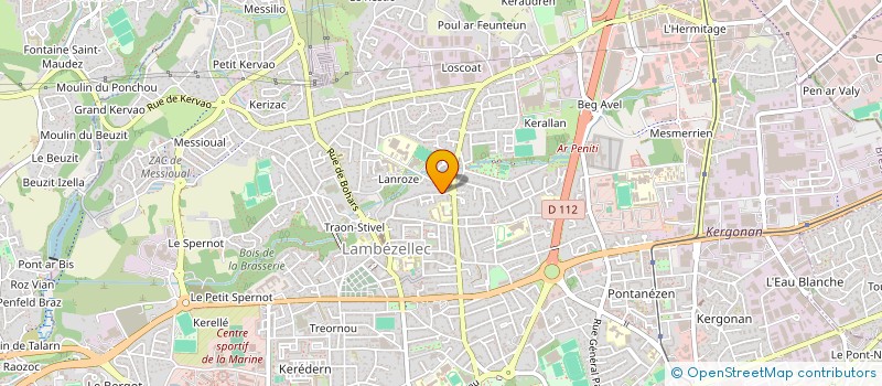 localisation de l'entreprise LES ENTREPRENEURS BREST MEME à BREST