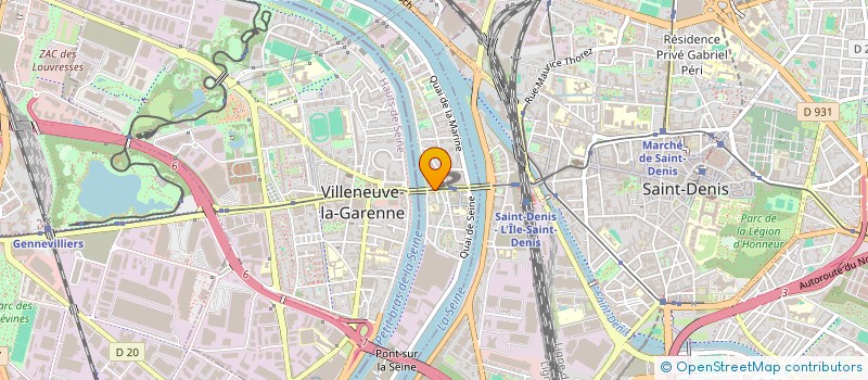 localisation de l'entreprise LES ENTREPRENEURS DE PROXIMITE DE L'ILE-SAINT-DENIS (EPI)  L ILE SAINT DENIS