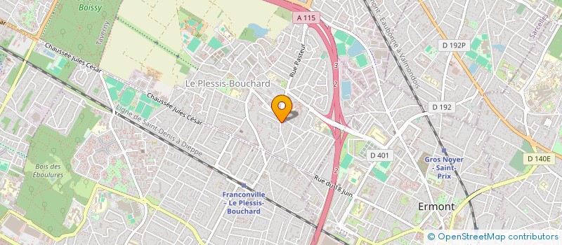 localisation de l'entreprise LES ENTREPRENEURS DE SAINT NICOLAS  LE PLESSIS-BOUCHARD