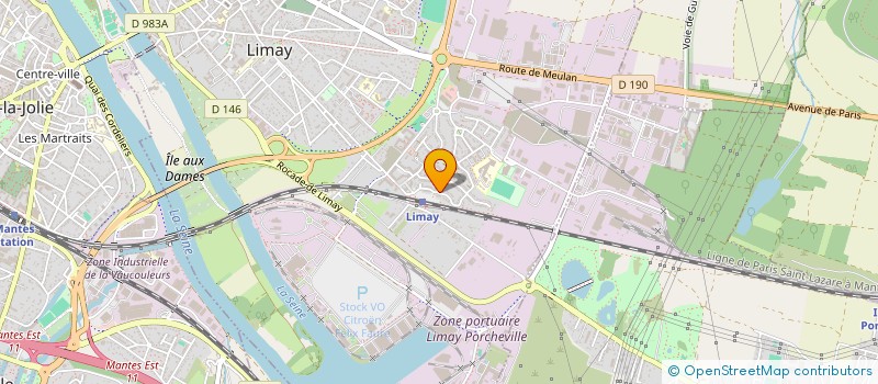 localisation de l'entreprise LES ENTREPRENEURS FRANCILIENS  LIMAY