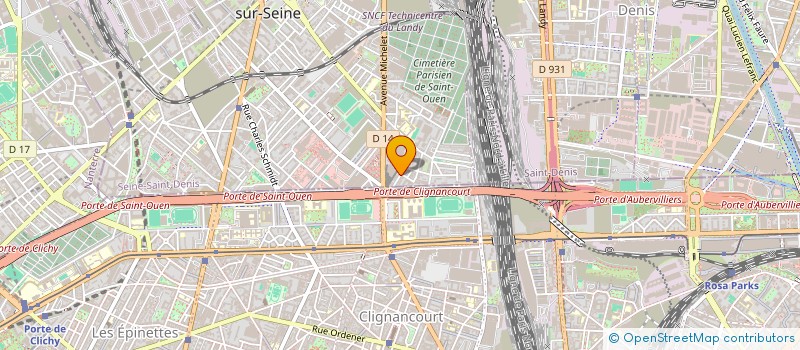 localisation de l'entreprise LES ENTREPRENEURS JAVON  SAINT-OUEN-SUR-SEINE