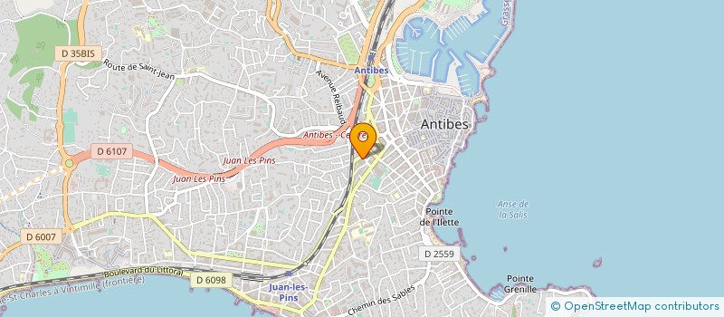 localisation de l'entreprise LES ENTREPRISES BERTHON à ANTIBES