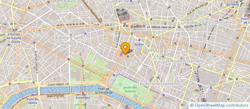 localisation de l'entreprise LES ENTREPRISES EWING  PARIS