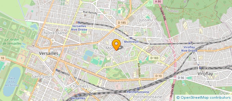 localisation de l'entreprise LES ENTREPRISES MAGNARD à VERSAILLES