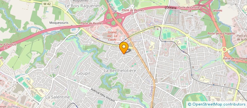 localisation de l'entreprise LES ENTRETIENS DE LA GARENNE LEMOT à ORVAULT