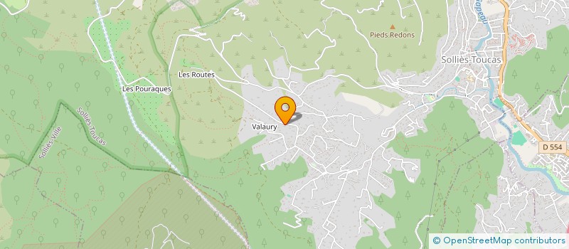 localisation de l'entreprise LES ENTRETIENS DU SUD  SOLLIES-TOUCAS