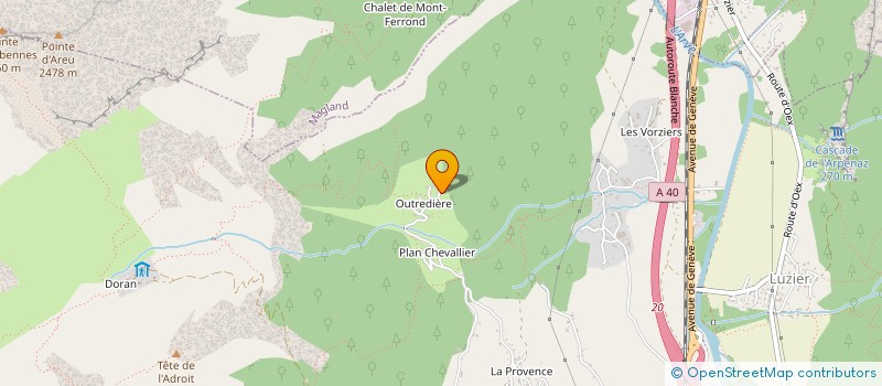 localisation de l'entreprise LES ENVERSINS à SALLANCHES