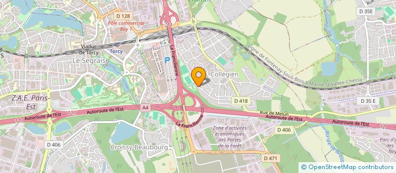 localisation de l'entreprise LES ENVIRONN'HOTES  COLLEGIEN