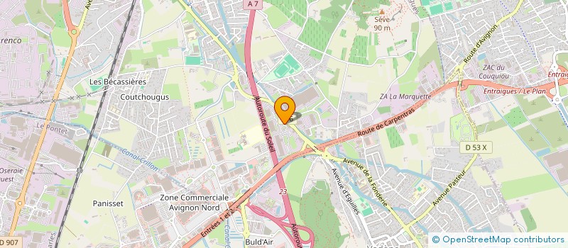 localisation de l'entreprise LES EOLI'ETTES  SORGUES