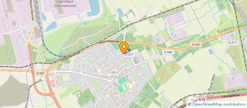 localisation de l'entreprise LES EOLIENNES  LOON-PLAGE