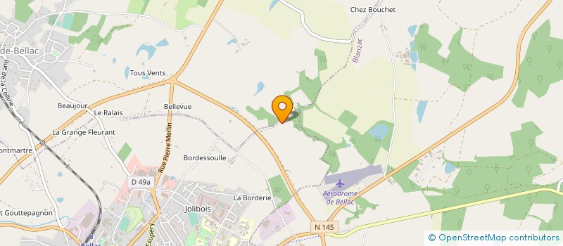 localisation de l'entreprise LES EPANOURS à BELLAC