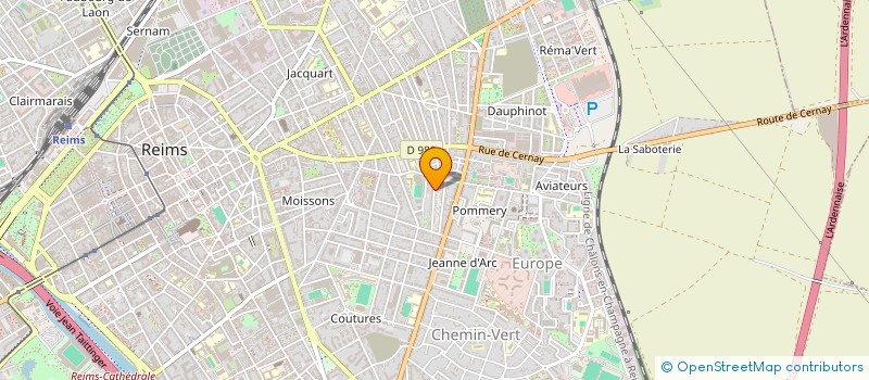 localisation de l'entreprise LES EPARGES  REIMS