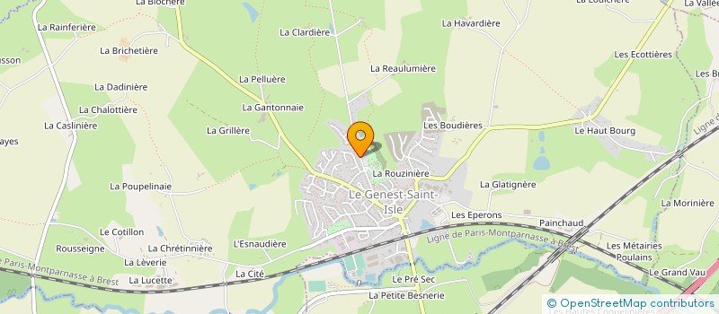 localisation de l'entreprise LES EPERONS  LE GENEST-SAINT-ISLE