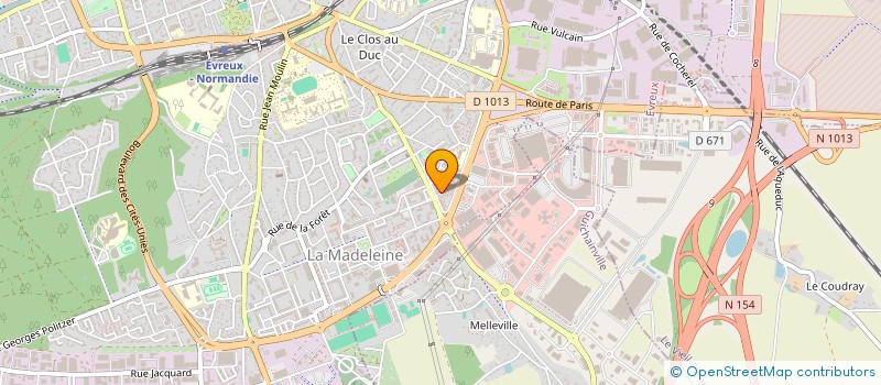 localisation de l'entreprise LES EPERVIERS à EVREUX