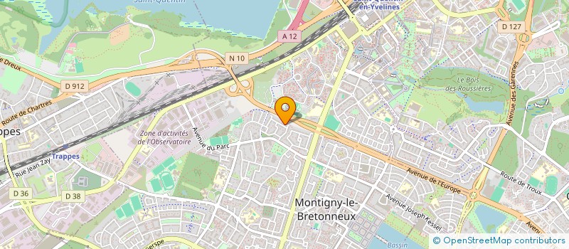 localisation de l'entreprise LES EPHEMERES à MONTIGNY-LE-BRETONNEUX