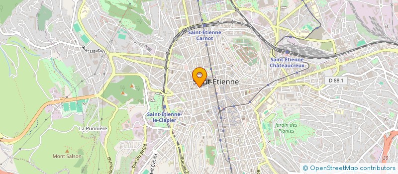 localisation de l'entreprise LES EPICERIES GEM à SAINT-ETIENNE