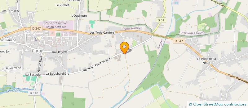 localisation de l'entreprise LES EPICES CURIEUSES à LOIRE-AUTHION
