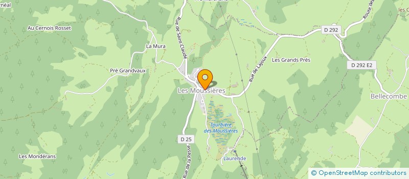 localisation de l'entreprise LES EPICIERES DU HAUT  LES MOUSSIERES