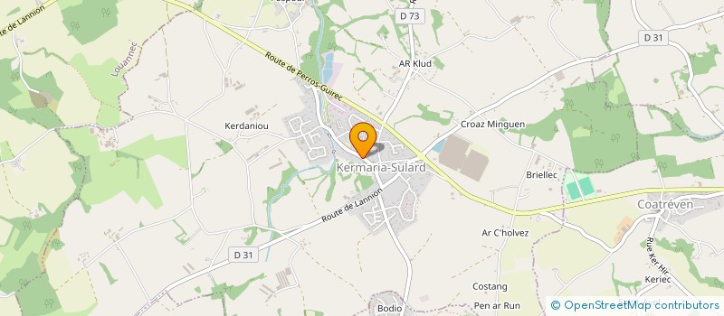 localisation de l'entreprise LES EPICIERS BRETONS à KERMARIA-SULARD