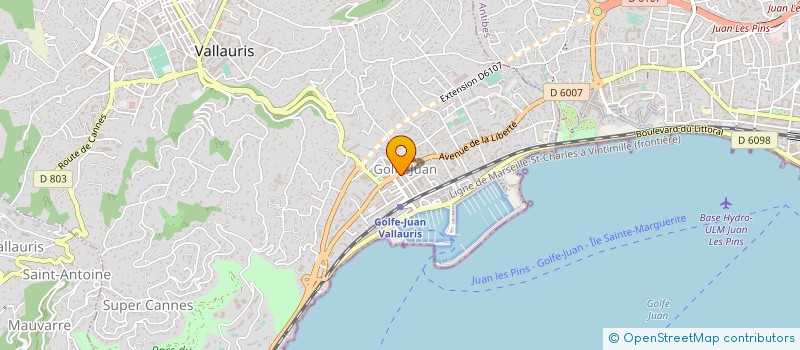 localisation de l'entreprise LES EPICURIENS à VALLAURIS