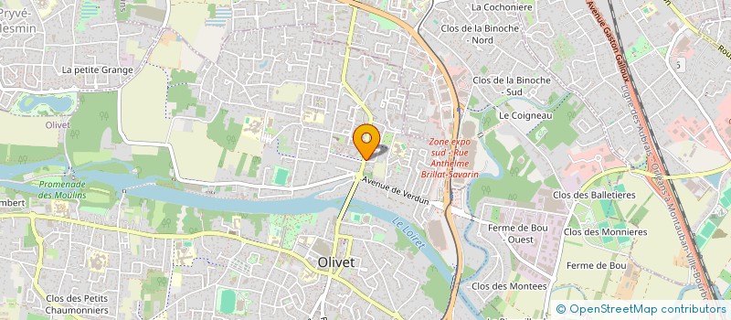 localisation de l'entreprise LES EPICURIENS à OLIVET