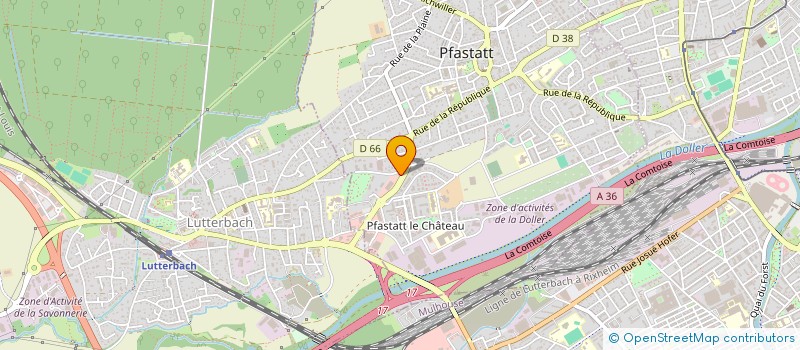 localisation de l'entreprise LES EPICURIENS D'ALSACE  PFASTATT