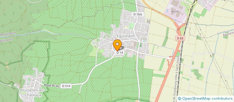 localisation de l'entreprise LES EPICURIENS DU REMPART  EGUISHEIM