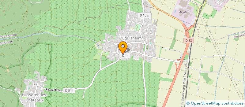 localisation de l'entreprise LES EPICURIENS DU REMPART  EGUISHEIM