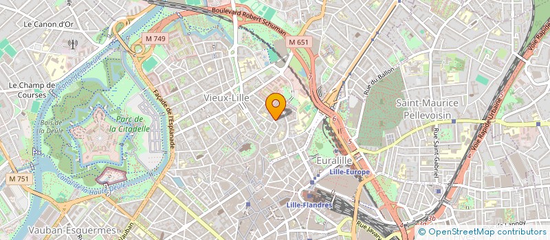 localisation de l'entreprise LES EPICURIENS DU VIEUX LILLE à LILLE