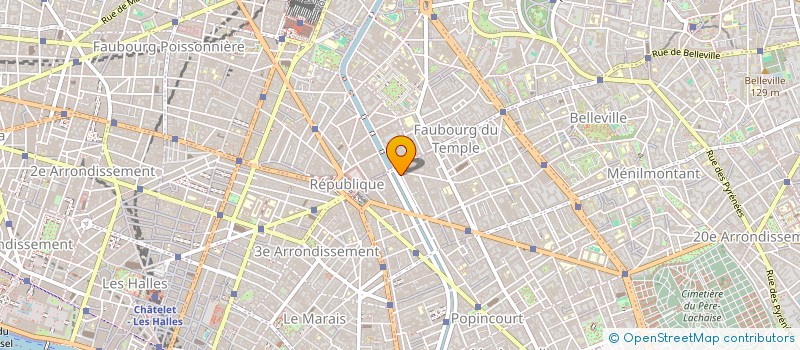 localisation de l'entreprise LES EPICURIENS DU VINGT SIX  PARIS