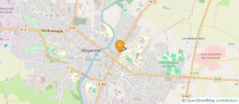localisation de l'entreprise LES EPICURIENS MAYENNAIS à MAYENNE