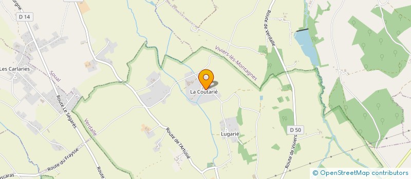 localisation de l'entreprise LES EPICURIENS OCCITANS  VERDALLE