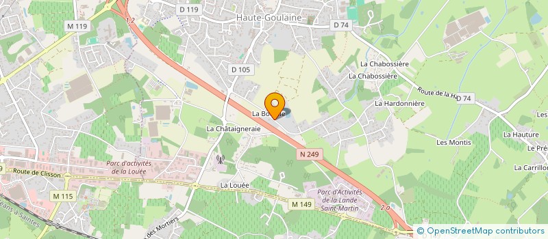 localisation de l'entreprise LES EPICURIENS SOLIDAIRES DU VIGNOBLE à HAUTE-GOULAINE