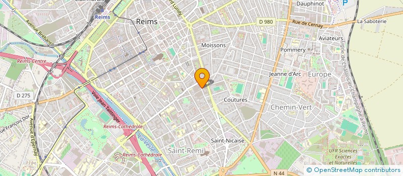 localisation de l'entreprise LES EPICURIEUX  REIMS