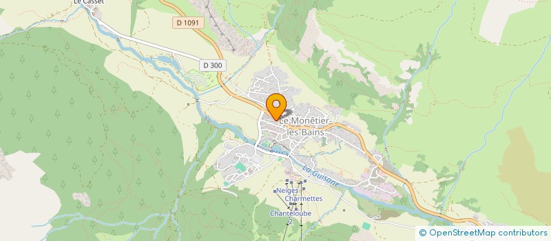 localisation de l'entreprise LES EPILOBES à LE MONETIER-LES-BAINS
