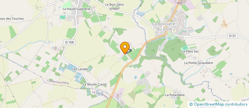 localisation de l'entreprise LES EPINETTES  LA REMAUDIERE