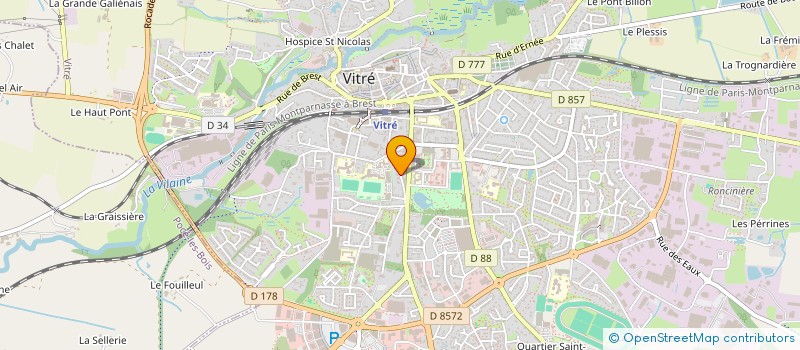 localisation de l'entreprise LES EPINETTES  VITRE