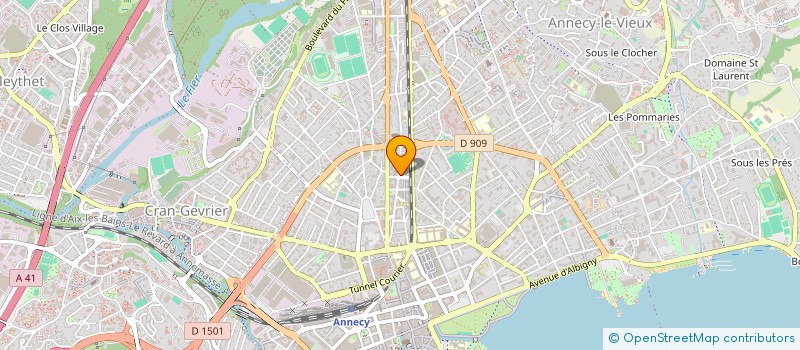 localisation de l'entreprise LES EPINETTES à ANNECY